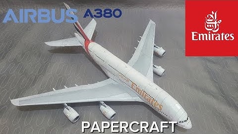 EMIRATES AIRBUS A380-800 PAPERCRAFT/PAPERMODEL