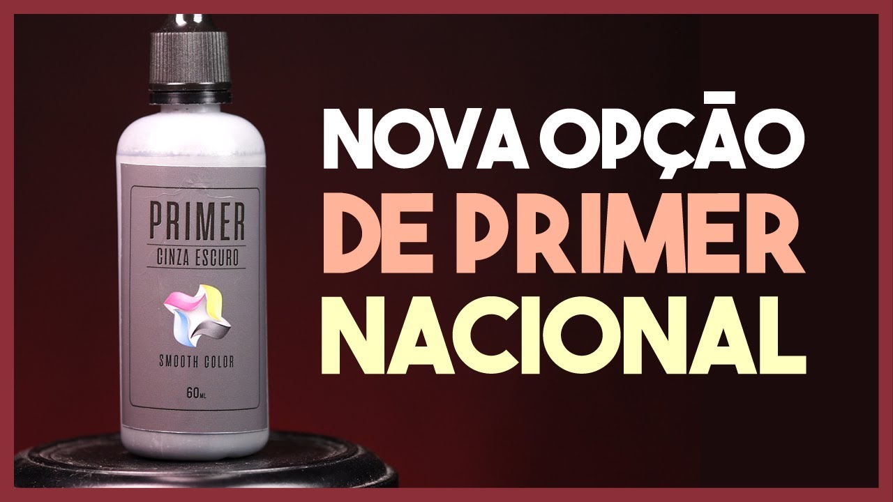 Primer 60ml - Cinza Escuro - Smooth Color - Pintura Miniaturas RPG