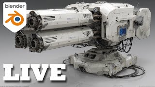 Creating a Scifi Space cannon in Blender