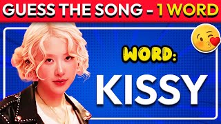 GUESS THE SONG with Just One Word | Music Quiz
