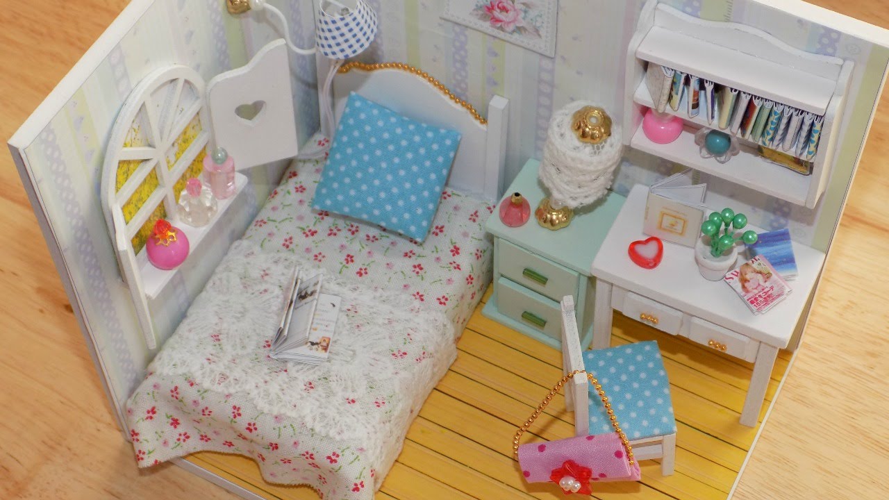 DIY Miniature Bedroom YouTube DIY Miniature Bedroom YouTube
