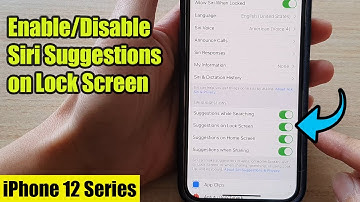 iPhone 12: How to Enable/Disable Siri Suggestions on Lock Screen