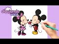 [Get 42+] Dibujos De Minnie Y Mickey Para Colorear Faciles