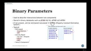 53 Binary Parameters - Aspen Plus Physical Properties