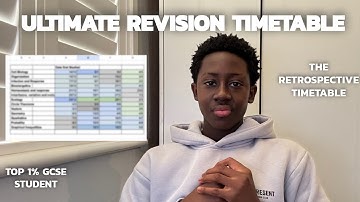 How to create the Best GCSE Revision Timetable | Retrospective and Effective GCSE Timetable