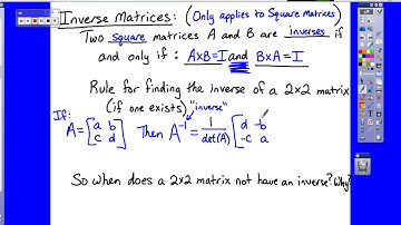 The Identity Matrix and Inverse Matrices Intro