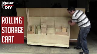 Rolling Storage Cart for Wood Scraps