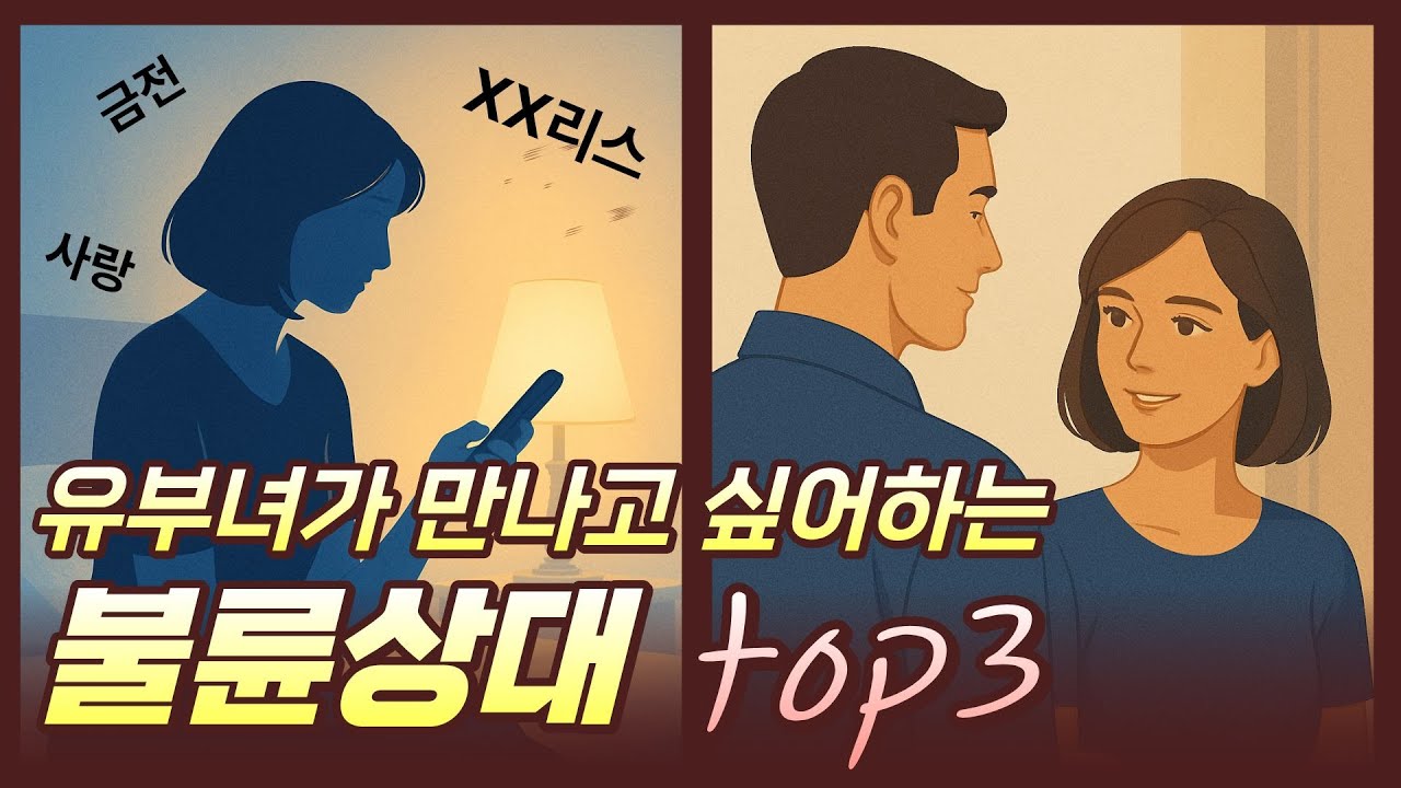유부녀가 만나고싶어하는 불륜상대 TOP3