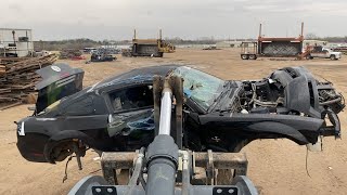 Found ANOTHER FORD MUSTANG To Meet The CRUSHER with a Few TRASH FILLED CARS @ LQK Auto Parts Yard!