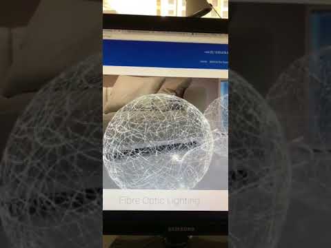 شرح لمكونات وطريقة اضاءة الالياف البصرية  