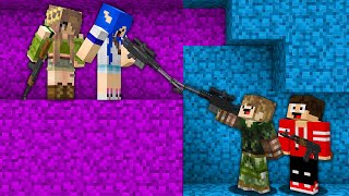 meninas vs. meninos EMBAIXO DA TERRA (FORMIGAS SOTERRADOS MINECRAFT)