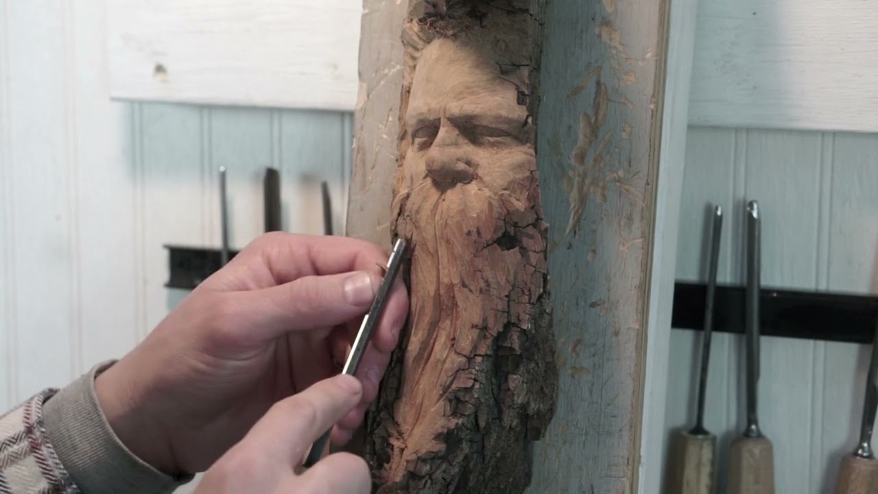 How to Carve Hair In Wood--Alec LaCasse