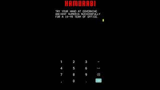 Hamurabi gameplay (mobile)