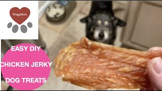 Homemade DIY Dog Chicken Jerky Dog Treats