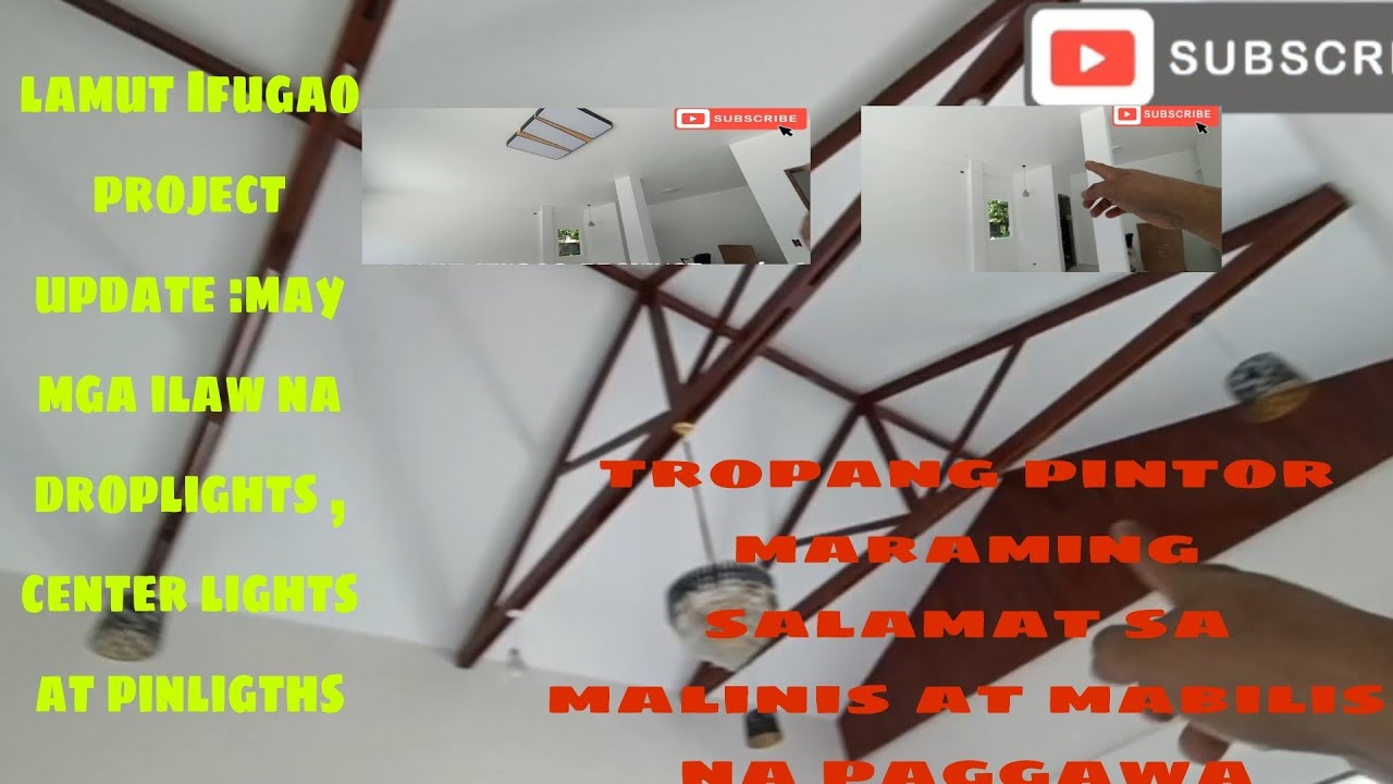 painting update : Lamut Ifugao project may mga ilaw na droplights center lights at pinligths na