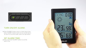 BALDR MULTI-FUNCTIONAL WIRELESS WEATHER STATION WITH BACKLIGHT OPERRATION VIDEO (B0341WST2H2)