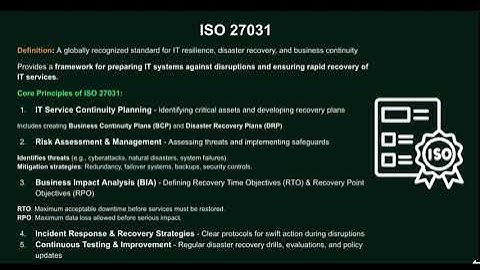 WEBINAR Building IT Resilience with ISO 27031 and AWS Disaster Recovery Scene 1
