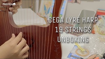 CEGA LYRE HARP UNBOXING 19 STRINGS / VANILLA CLOUD