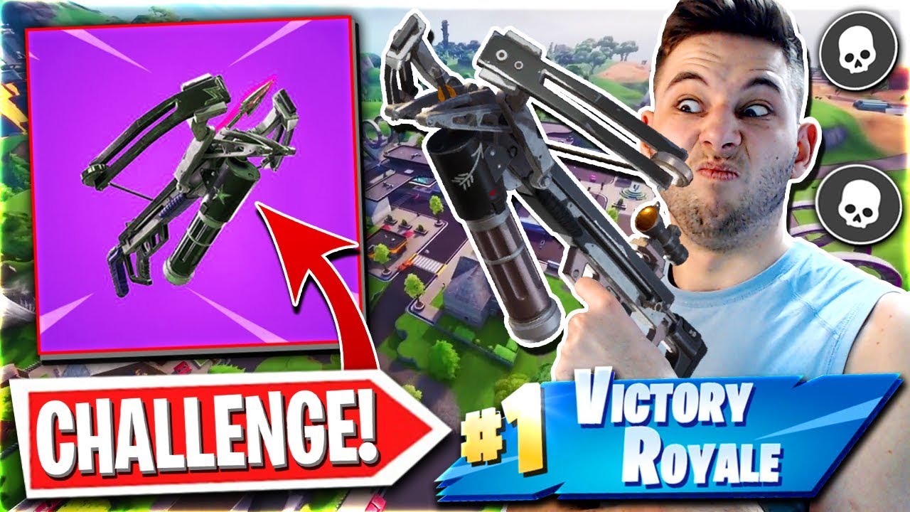 ΝΙΚΗ ΜΟΝΟ ΜΕ CROSSBOW CHALLENGE! (Fortnite Battle Royale)