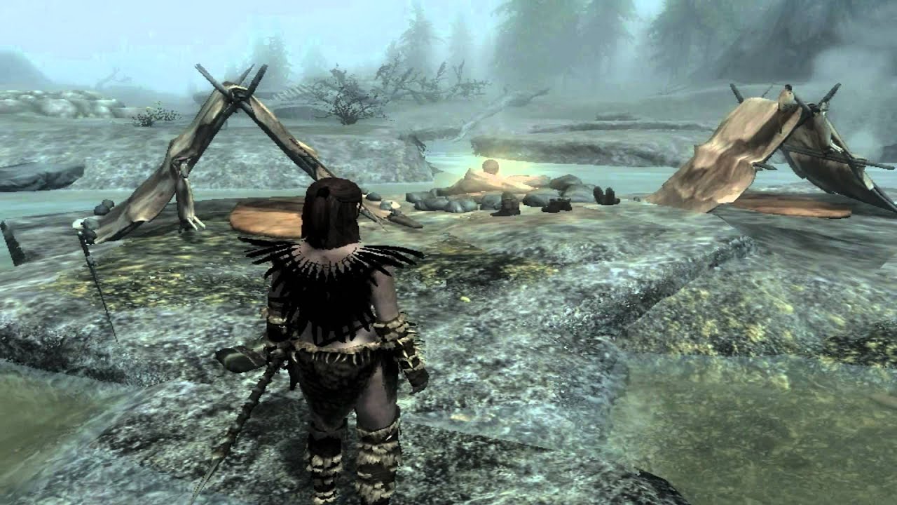 Entering Skyrim Easter Egg Sexy Naked Hot Springs Youtube