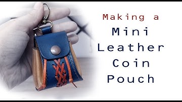 How to make a leather coin pouch | Bolsa de judas | PDF pattern