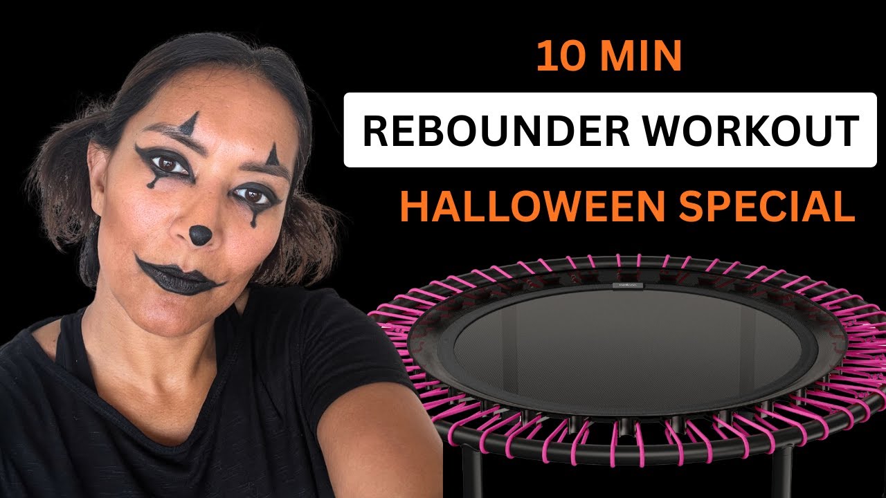 10 MIN REBOUNDER DANCE PARTY WORKOUT - Full Body CARDIO HALLOWEEN Themed