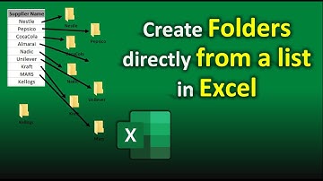Instantly Create Folders Directly from List in Excel | Excel Tricks