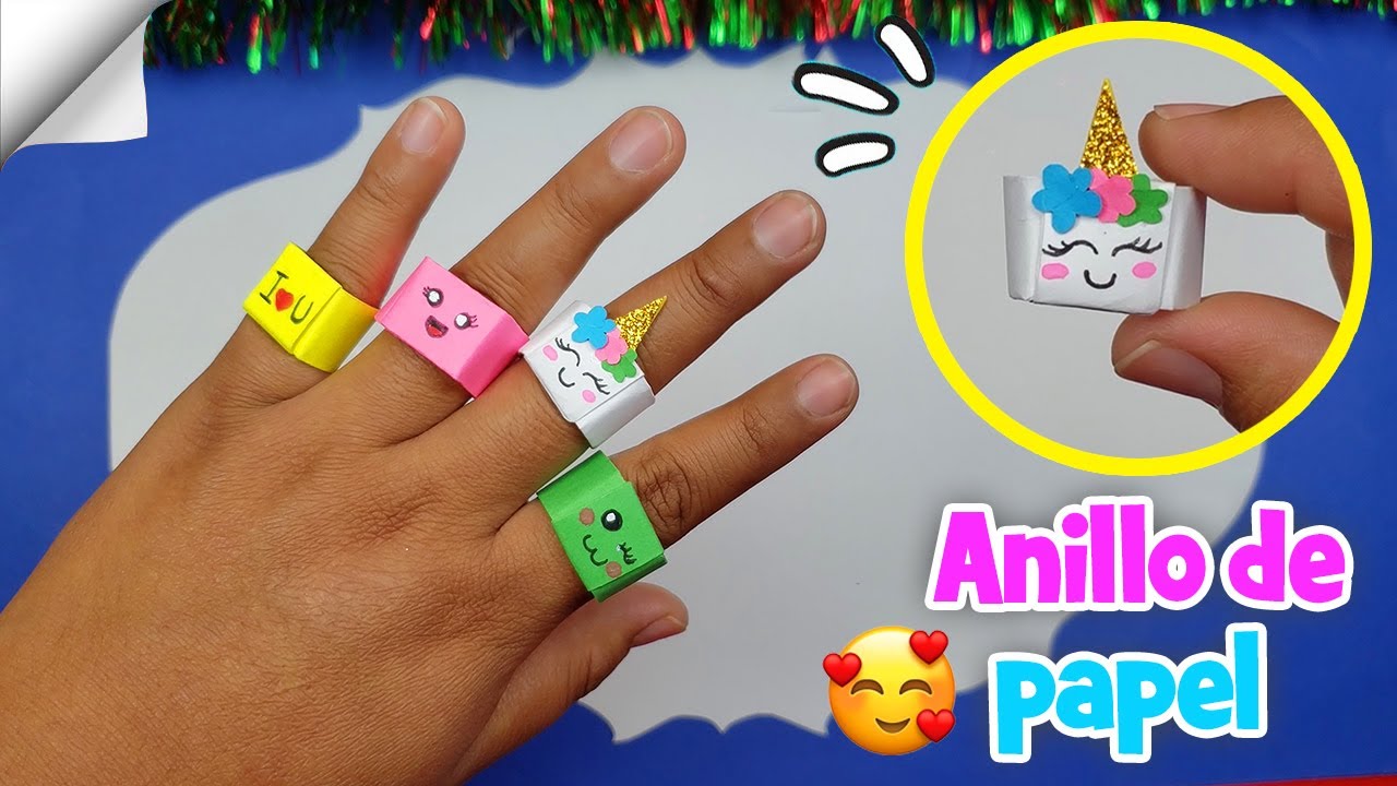 Anillo Unicornio kawaii hecho a mano, regalo original para los