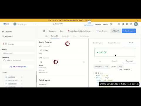 Reddit Scraper API | Get Reddit User Activity Feed API | Kodexis.store