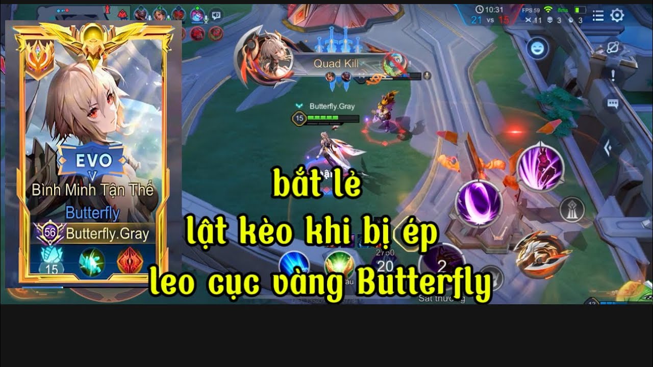 khi bị phế đầu game và đây là cách mà Butterfly.Gray lật kèo 