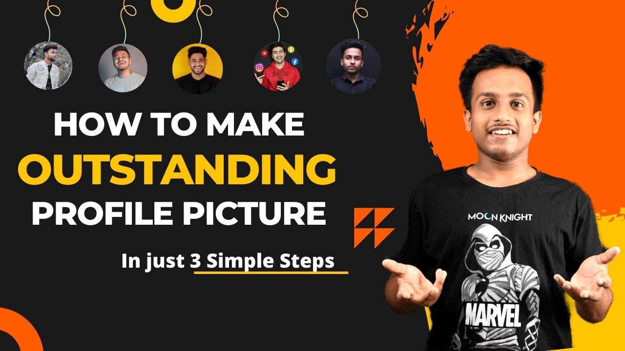 How to Create Professional Profile Picture for YouTube, Instagram, Fb ...