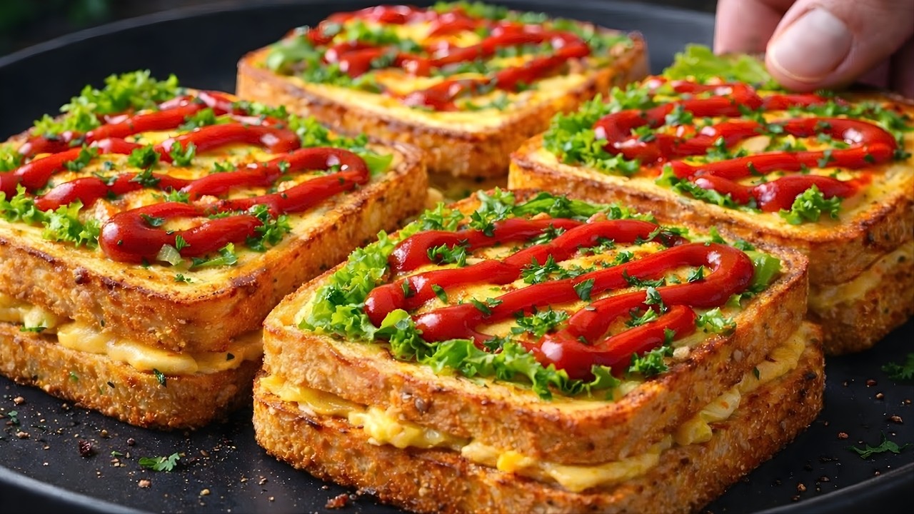 Вы никогда раньше не пробовали такой вкусной пиццы на поджаренном хлебе.