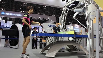 水谷 隼さんがオムロンの卓球ロボットと対決 - 家電 Watch