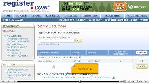 Transfering from Register.com - Domain Transfer Tutorials