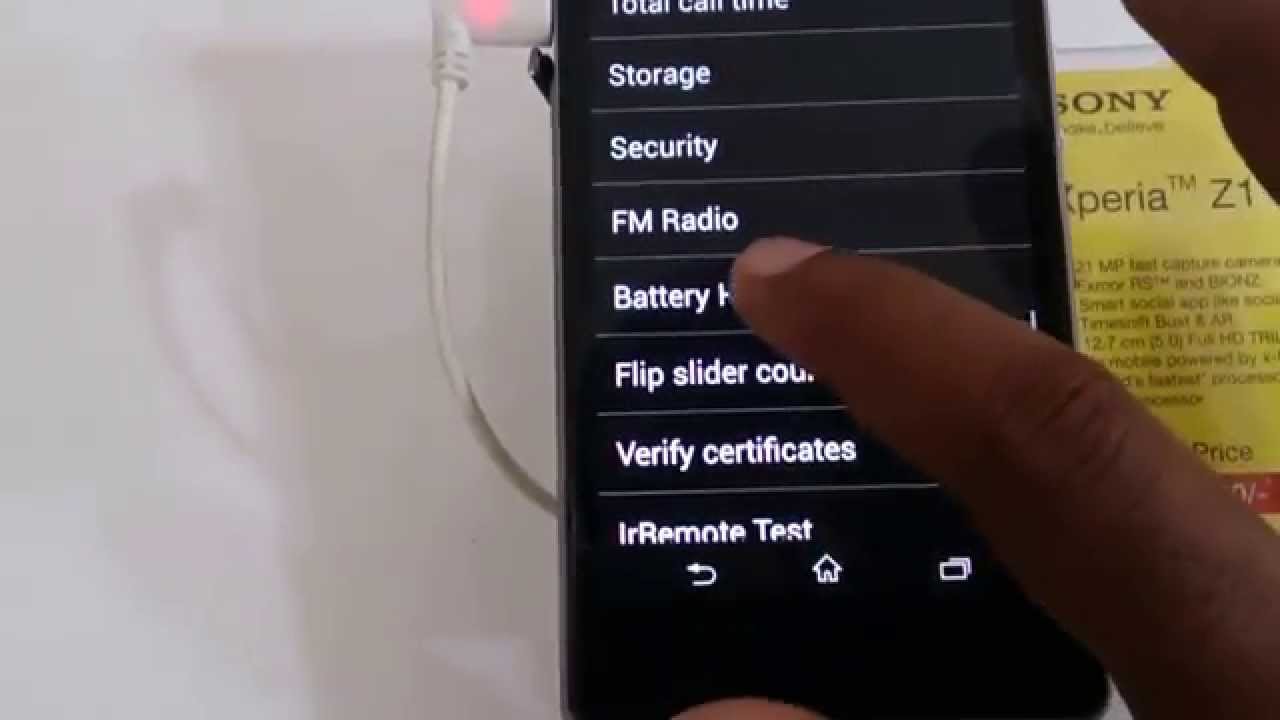 Låse Creed Spiritus Sony Xperia Z1 Battery Health test secret code - YouTube