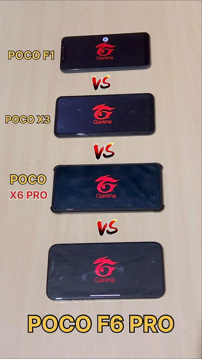 POCO F1😈 vs POCO X3 💀 vs POCO X6 PRO vs POCO F6 PRO - FREEFIRE TEST #freefire #poco #iphone #shorts