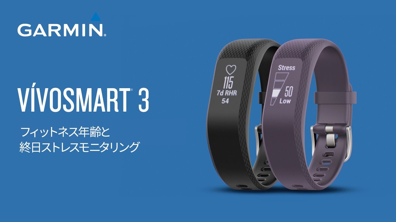 仕様】 vivosmart3：フィットネス年齢と終日ストレスモニタリング -