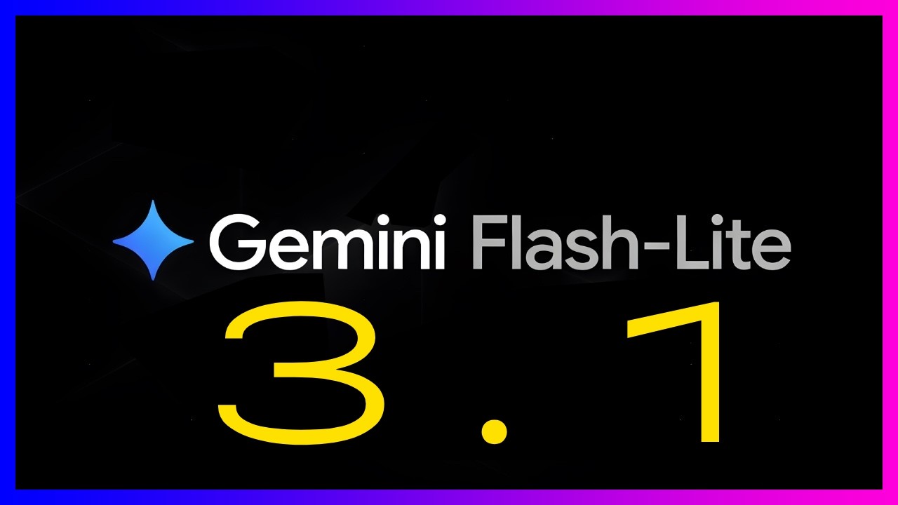 Super Fast Google AI - Gemini 3.1 Flash Lite! - YouTube