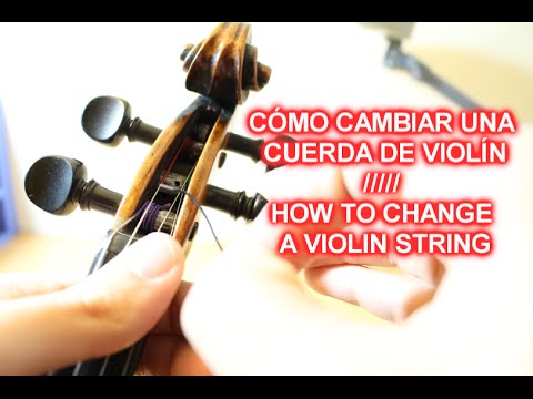 Chaise longue para justificar En expansión CÓMO CAMBIAR UNA CUERDA DE VIOLÍN - HOW TO CHANGE A VIOLIN STRING - YouTube