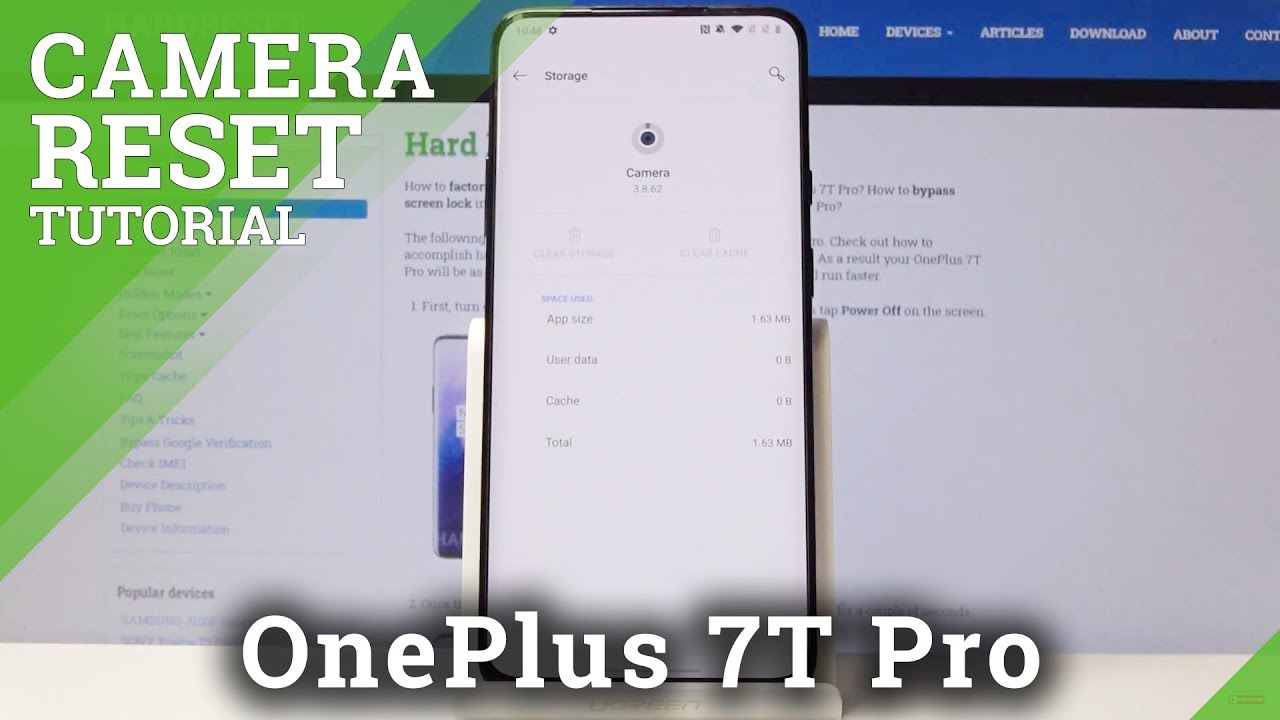 How To Reset Camera Settings In Oneplus 7t Pro Restore Camera Defaults Youtube