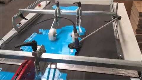 Encore APR Athos plus automatic tape application machine applicazione su buste