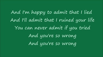 example Lying to Yourself Lyrics