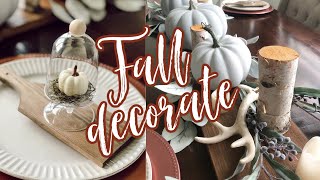 DIY + DECORATE WITH ME! [Fall Tablescape] Fall Decorate with Me 2020