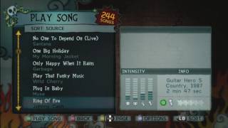 Guitar Hero 5 songlist