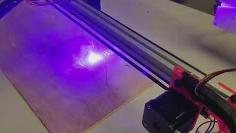 Test Run- Built a CNC laser engraver with Arduino