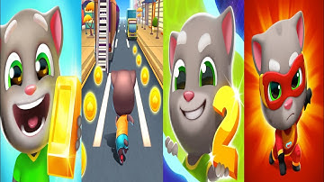 Talking Tom Gold Run VS Cat Runner VS Tom Time Rush VS Tom Hero Dash Android iOS Gameplay