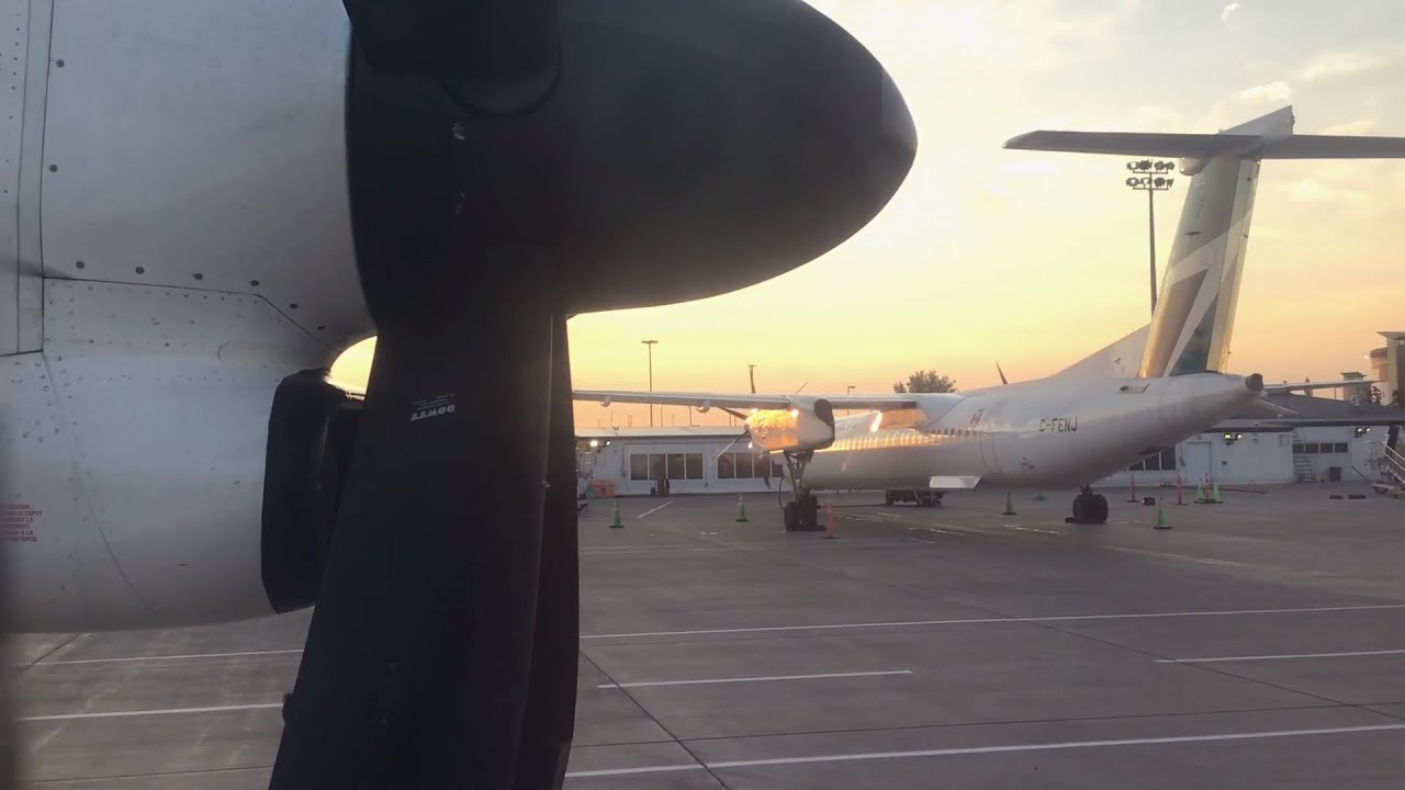 WestJet Encore Dash 8-400 Full Departure from Calgary