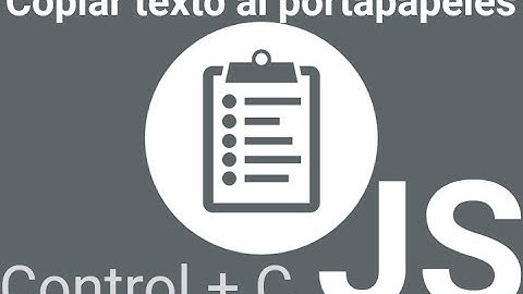 Copiar texto al portapapeles usando JS