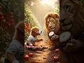 &quot;Omg😱, Lion and puppy Friend for ever♥️🔥&quot; #shorts #youtubeshorts #shortvideo #Mj Story Shorts#viral