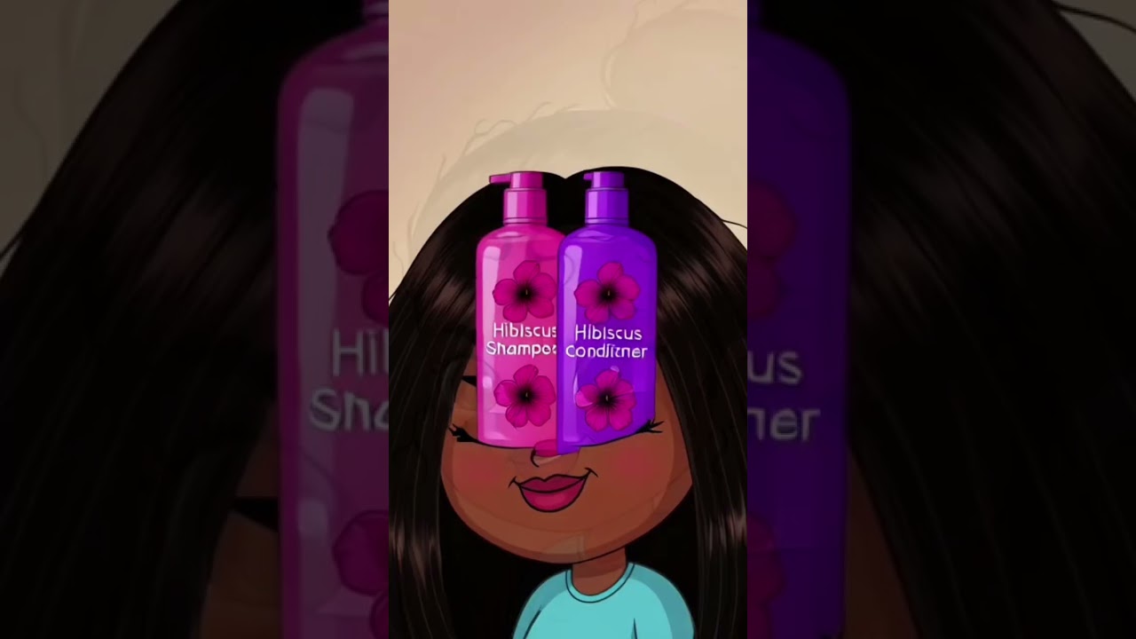Hibiscus shampoo and conditioner no bad hair mornings keep engaging let's get it started